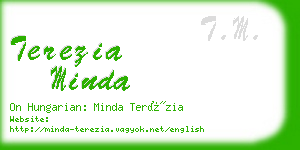 terezia minda business card